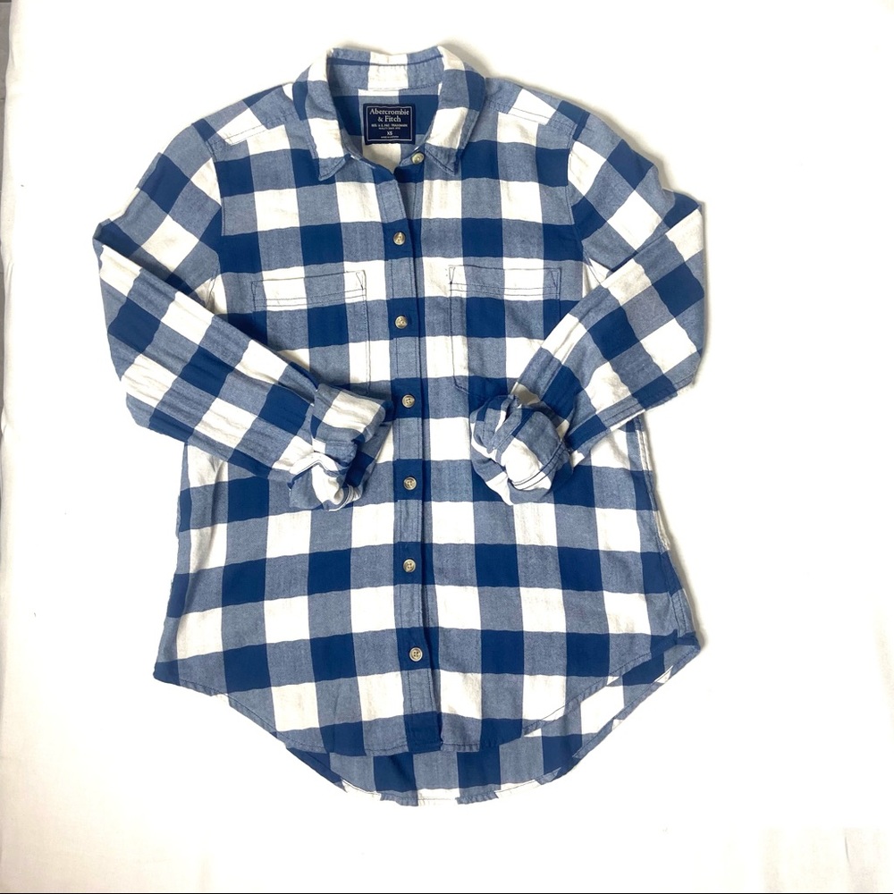 Abercrombie & Fitch Blue Flannel 100% Cotton